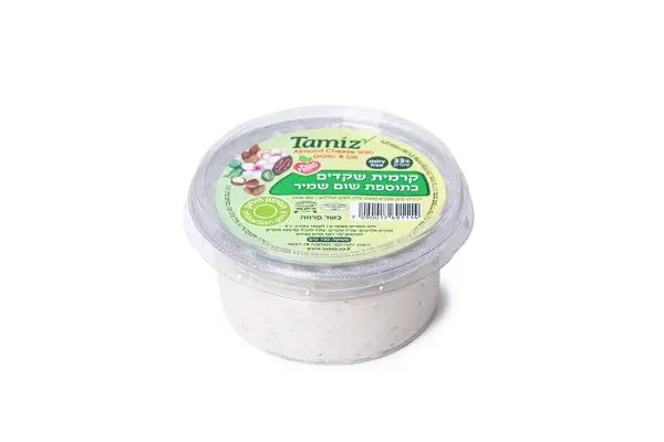 TAMIZ גבינת קרמית שקדים בתוספת שום שמיר - TAMIZ-גבינת-קרמית-שקדים-בתוספת-שום-שמיר